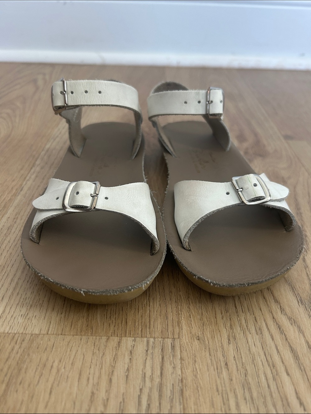 Hoyway Girls Sun-San Surfer White Salt Water Sandals Size 1 - Picture 5 of 6
